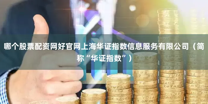 哪个股票配资网好官网上海华证指数信息服务有限公司（简称“华证指数”）